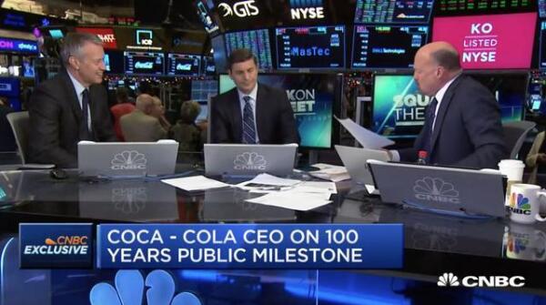 可口可乐公司上市100周年了！CEO谈驻足反思，还给未来划重点