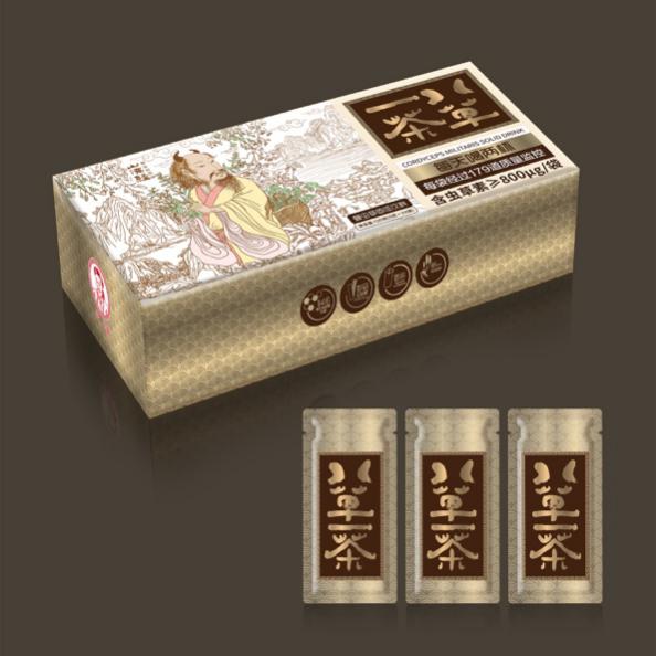 八草一茶蛹虫草固体饮料，扶正益气，双向调节免疫力